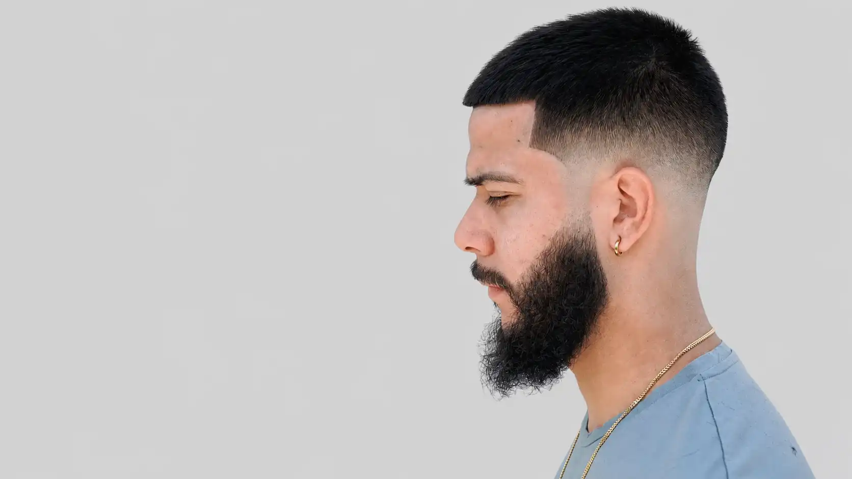Buzz Cut with Low Fade
