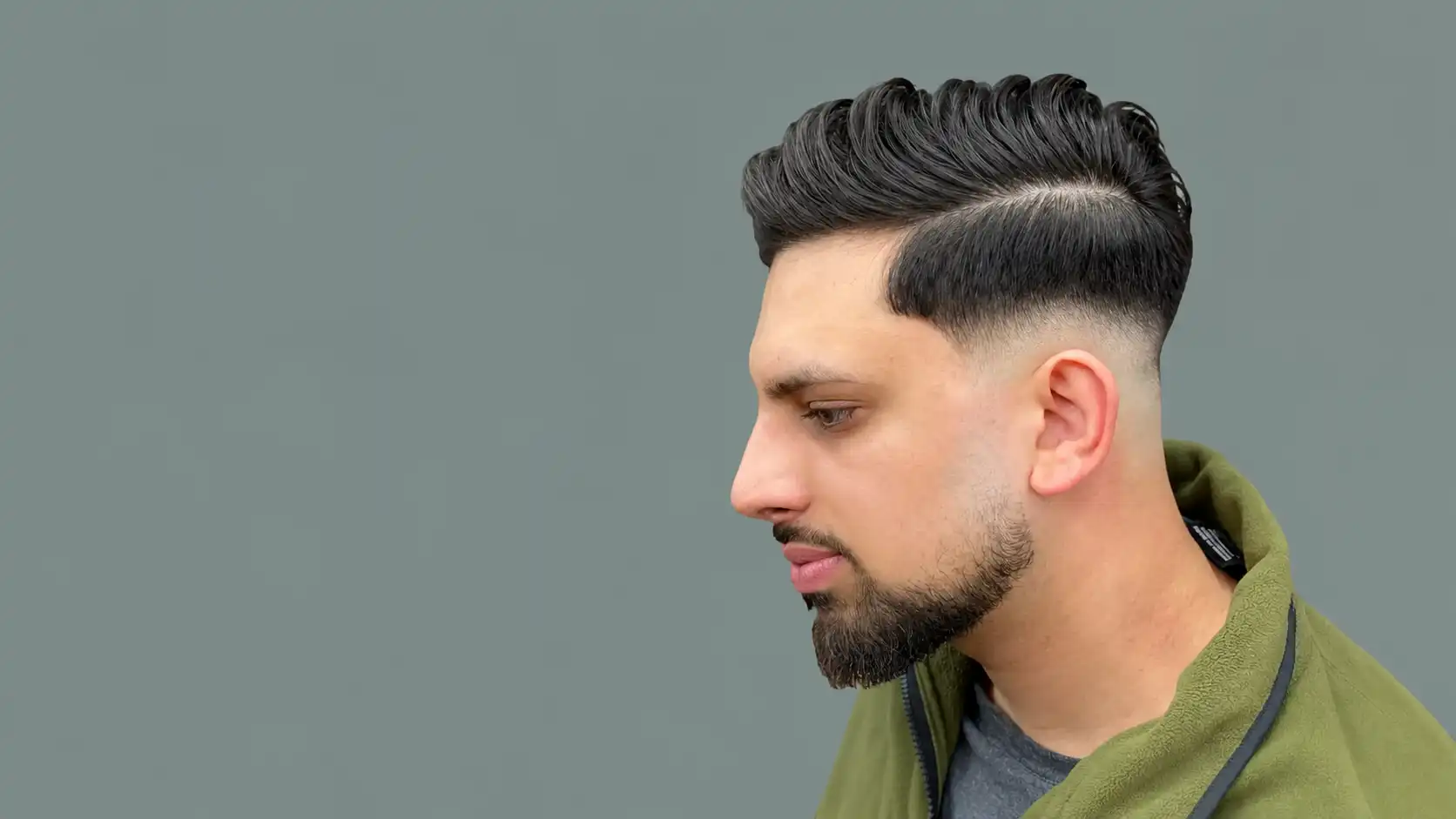 Comb Over with Low Fade