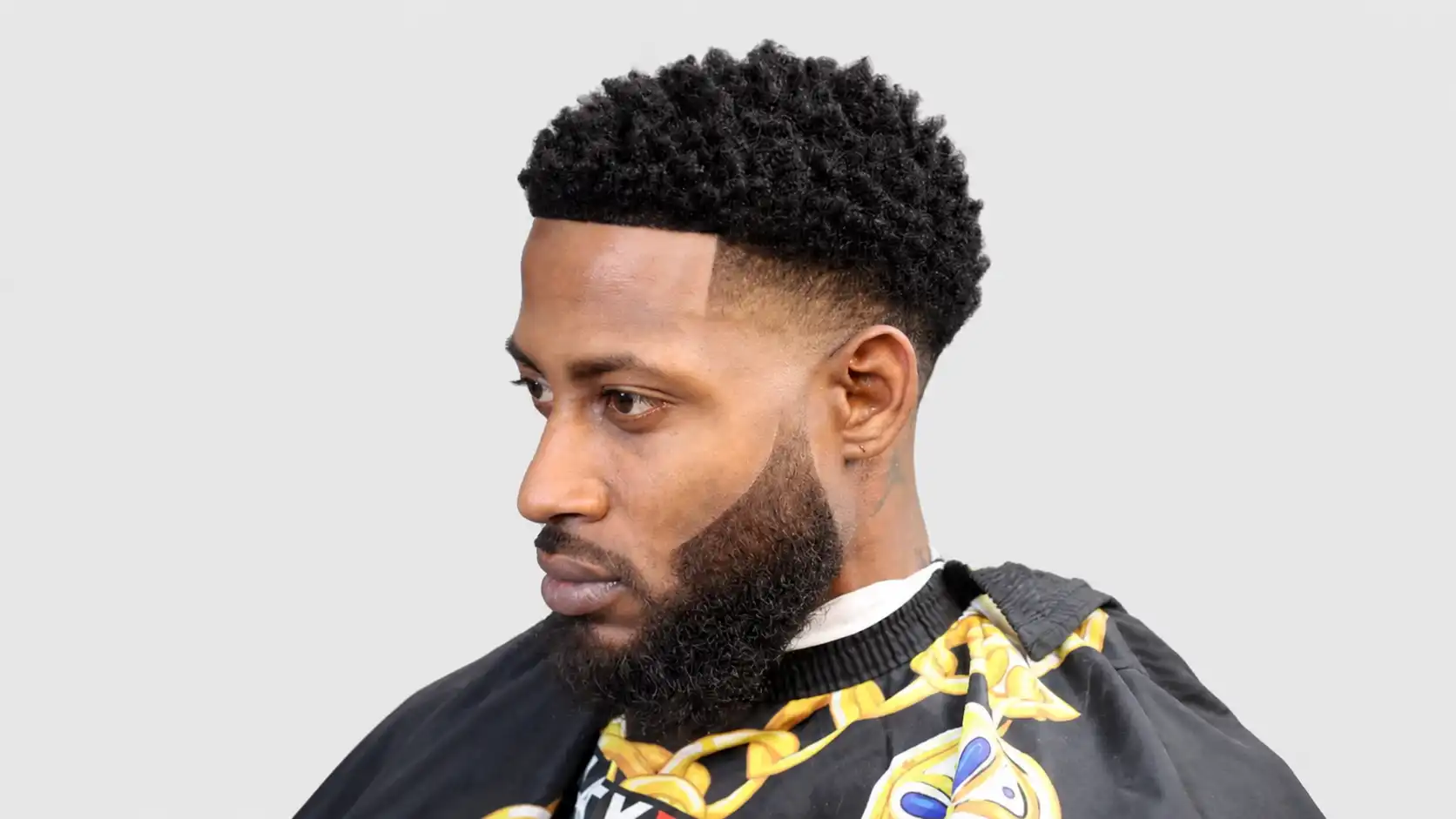 High Fade Afro Haircut