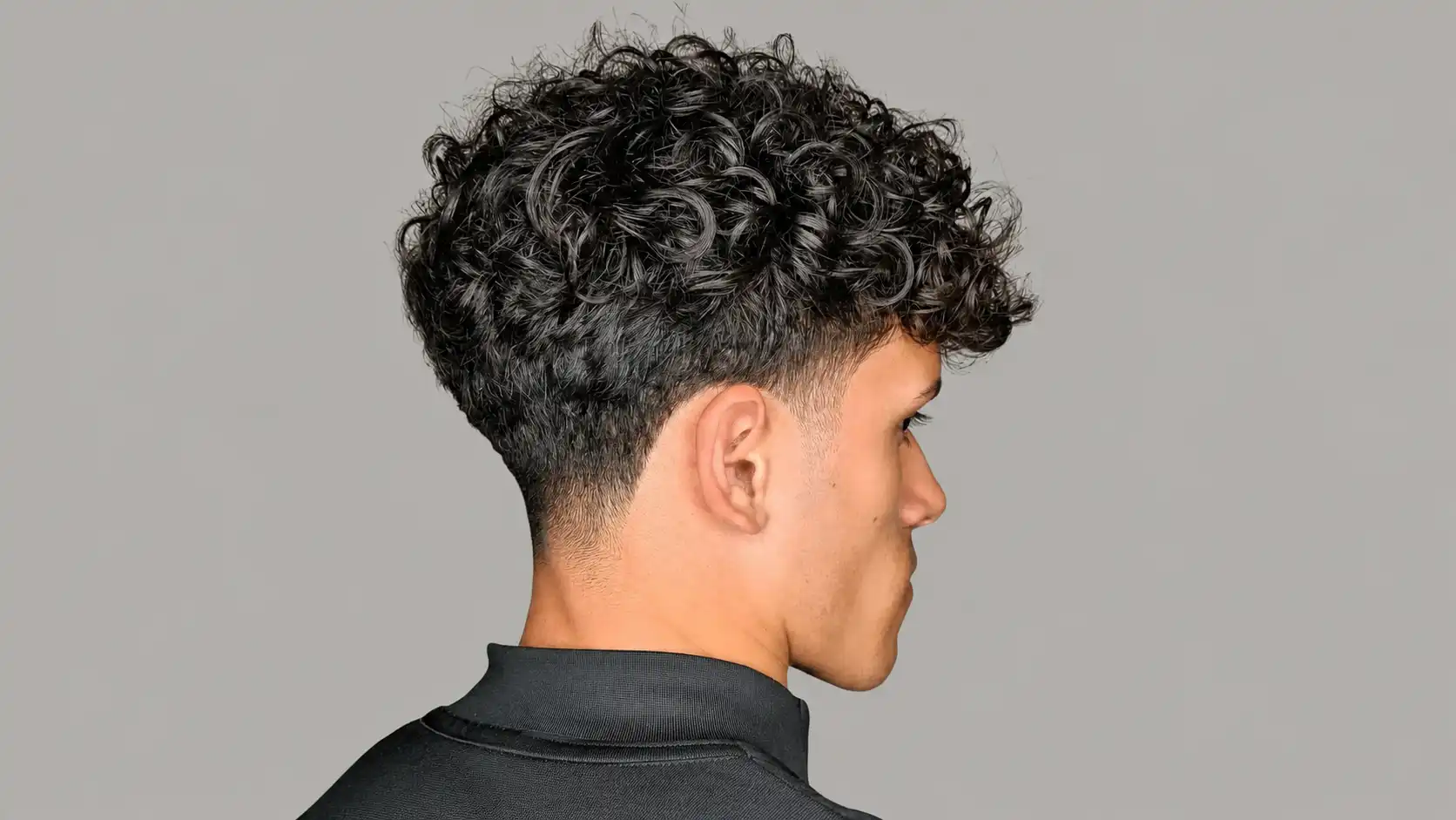 Low Fade with Curly Hair