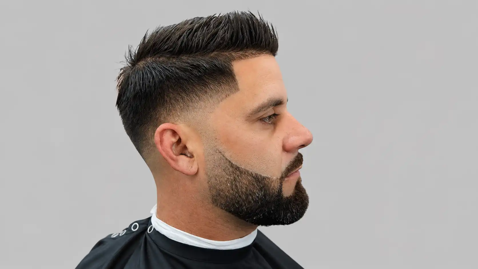 Spiky Hair with Low Fade