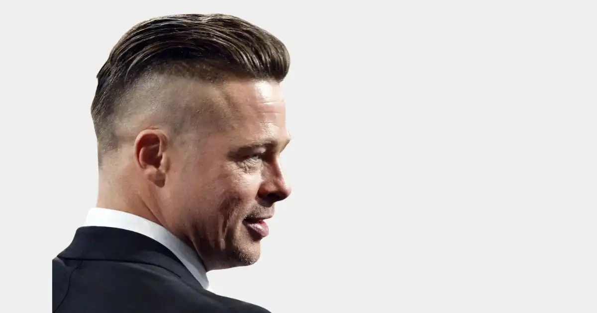 Brad Pitt Undercut Hairstyle