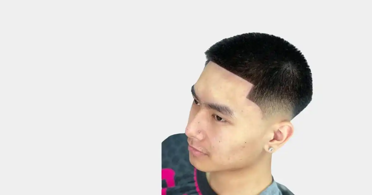 Buzz Cut with Drop Fade