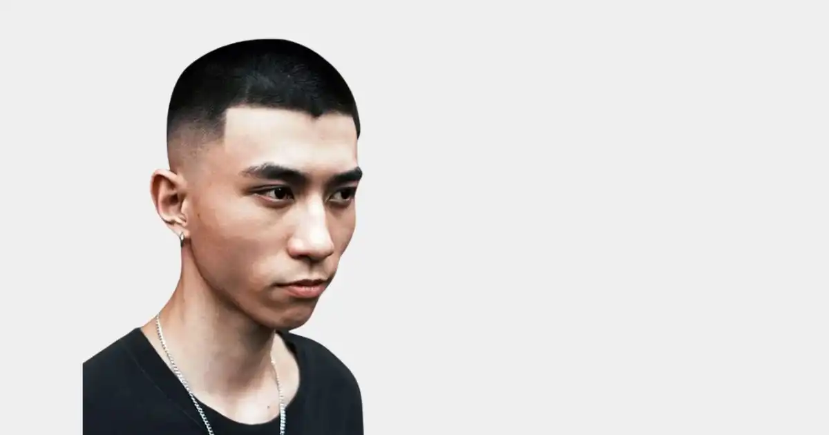 Buzz Cut with Mid Fade
