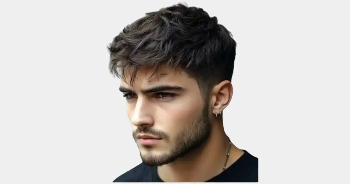 Edgy Shag with Temple Fade