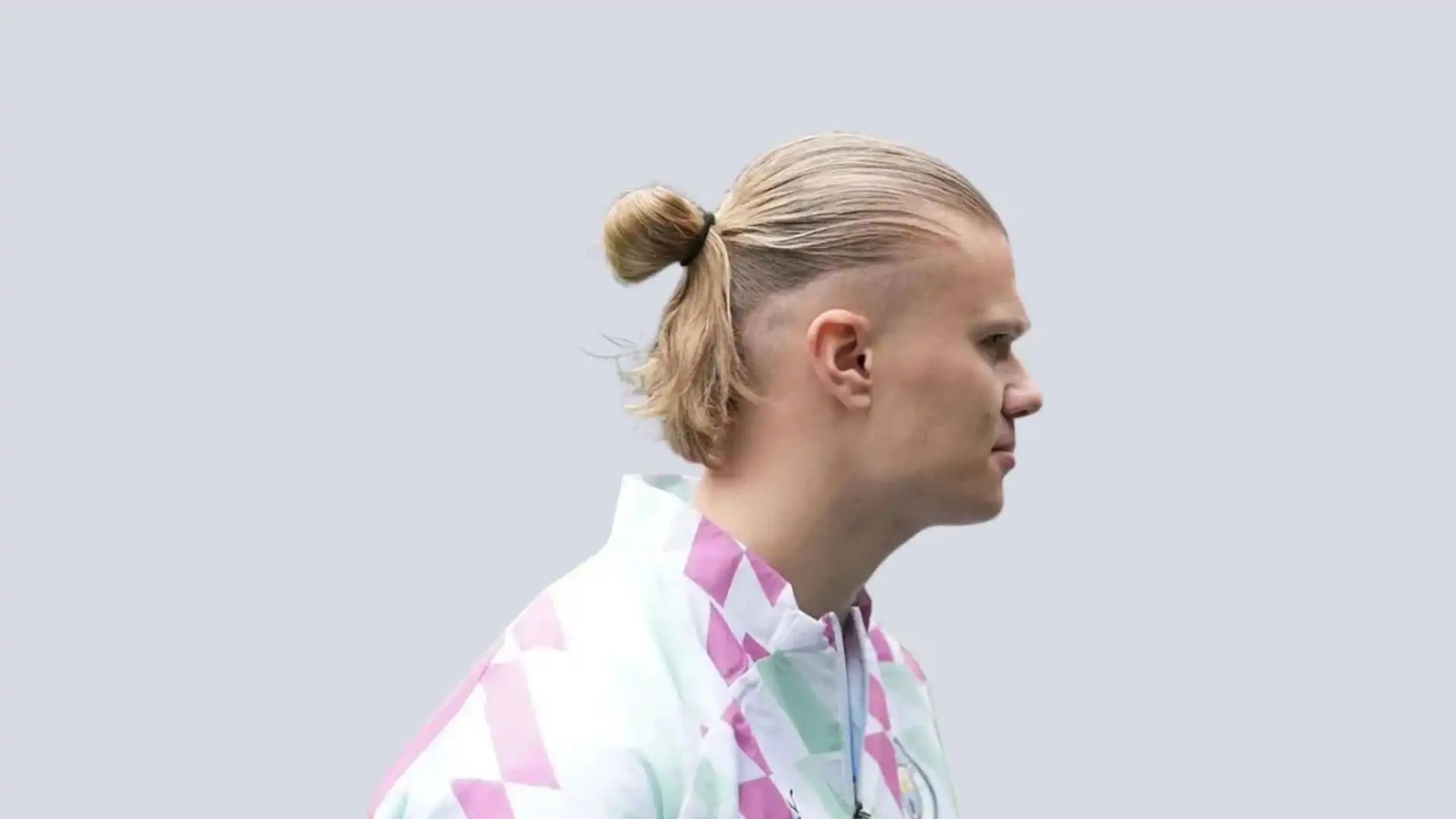 Erling Haaland Long Ponytail with Undercut