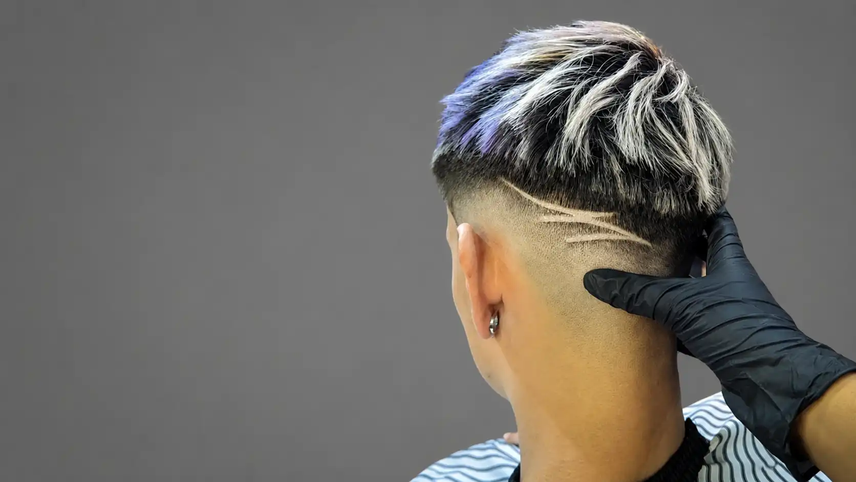 Fade Haircut Designs with Lines