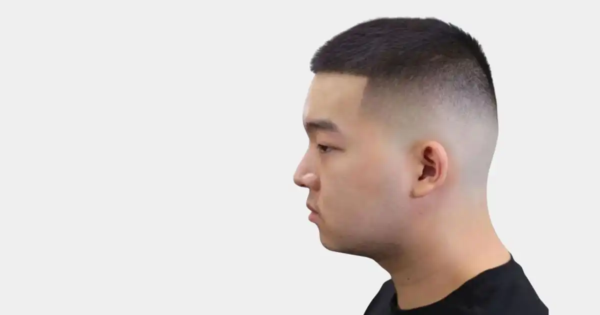Long Buzz Cut with High Skin Fade