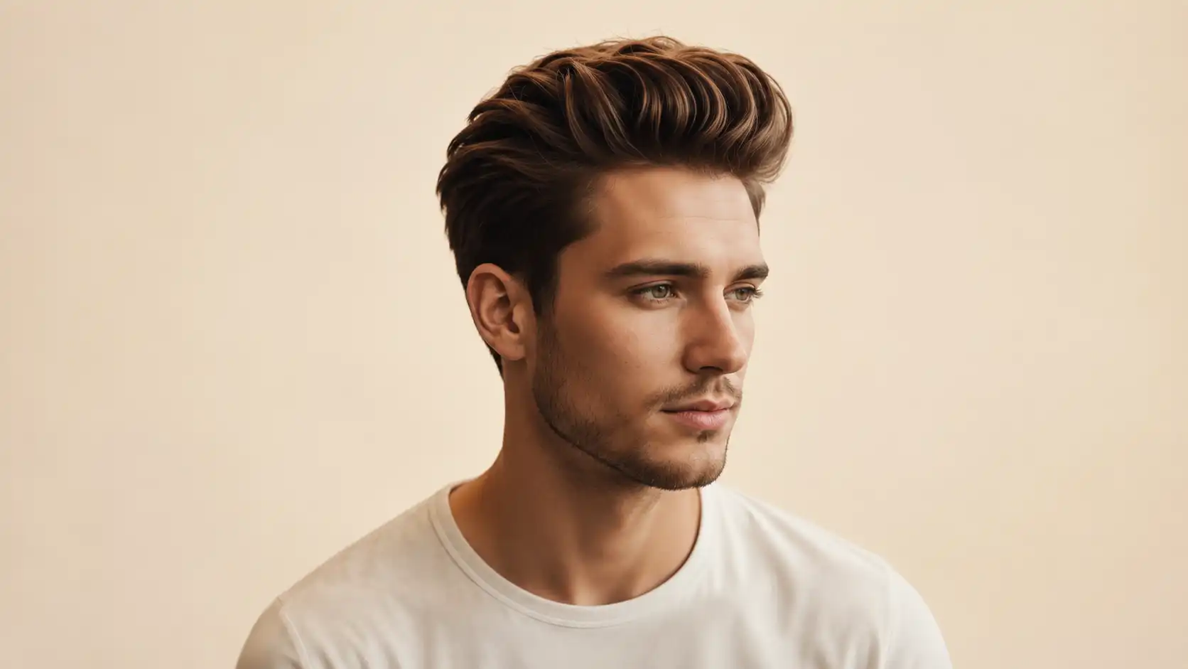 Long Quiff with Tapered Sides