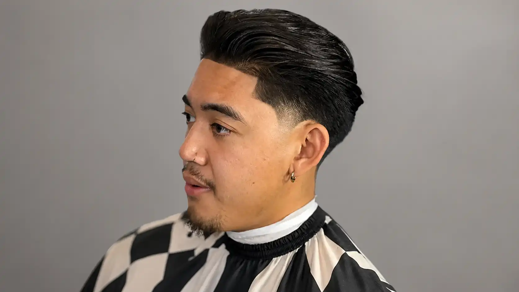 Short Brush Up with Taper Fade