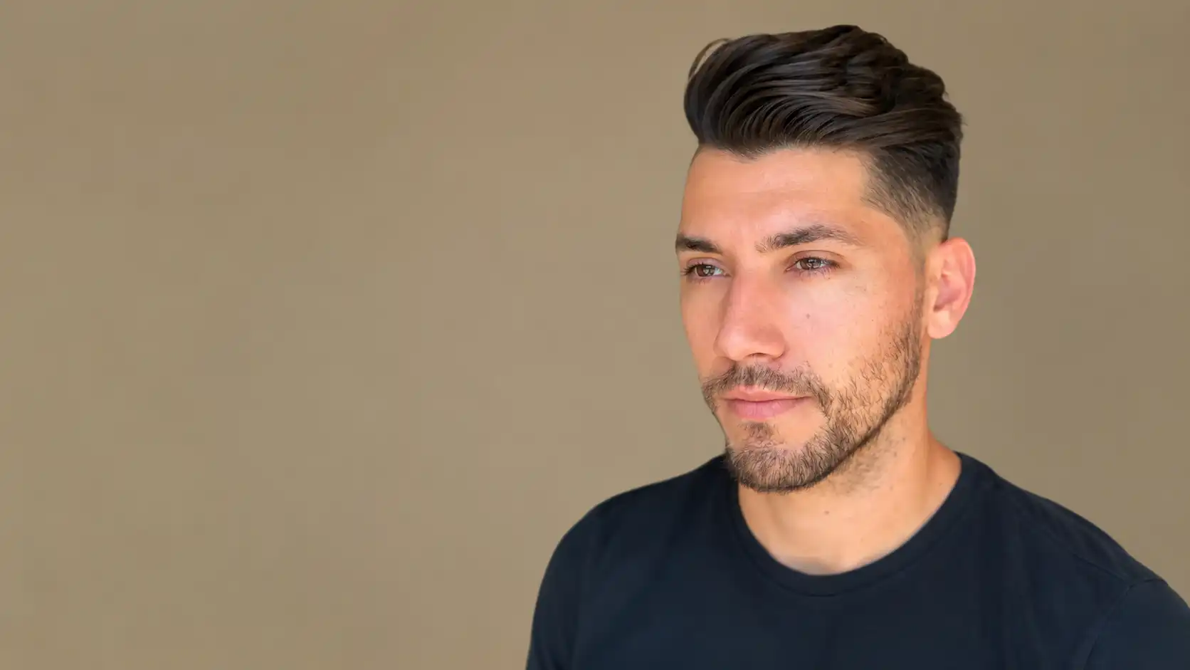 Side Swept Crew Cut