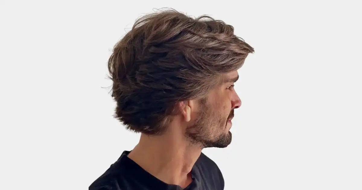 Side-Swept Wavy Shag