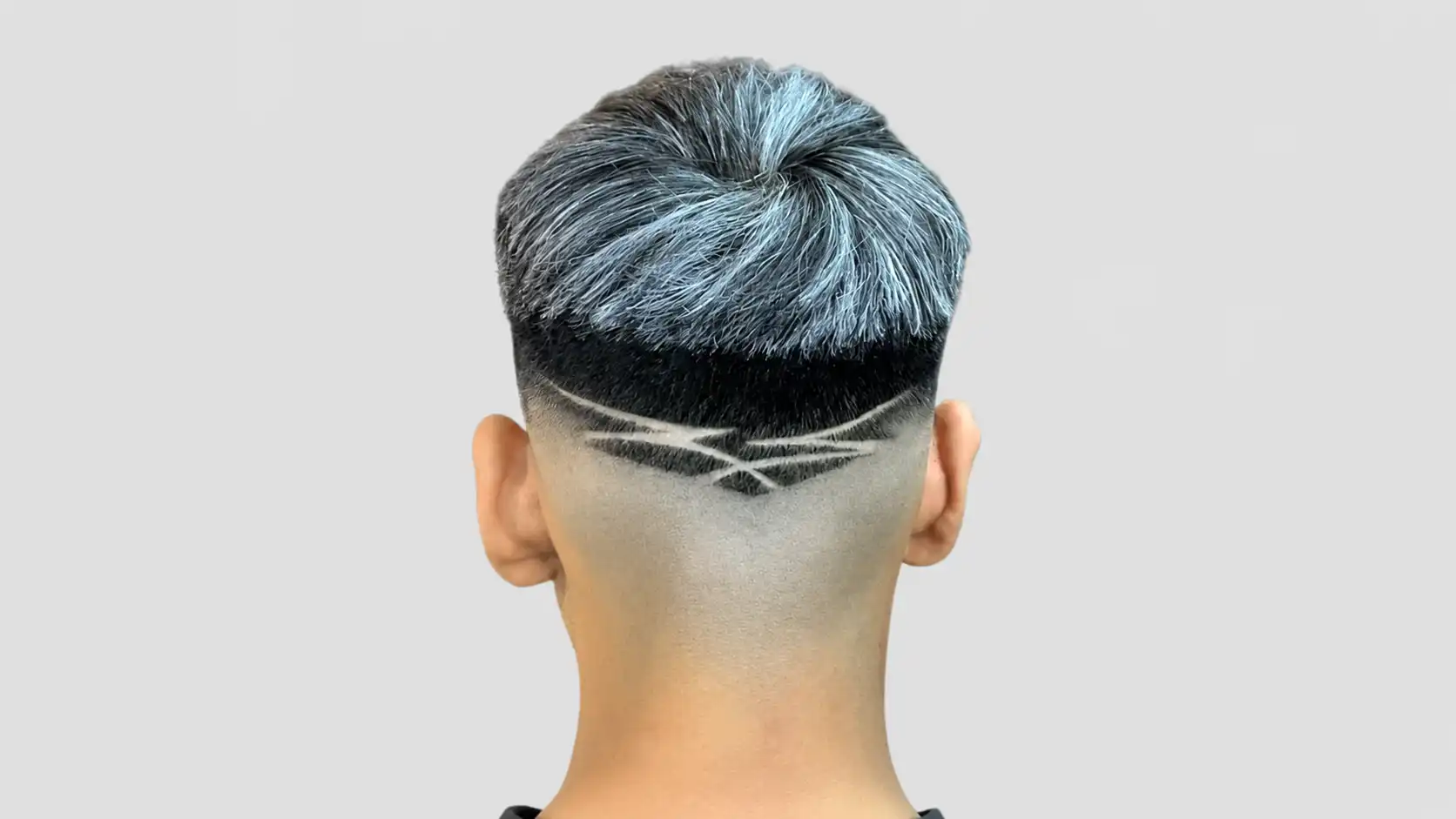 V-Cut with Hair Art