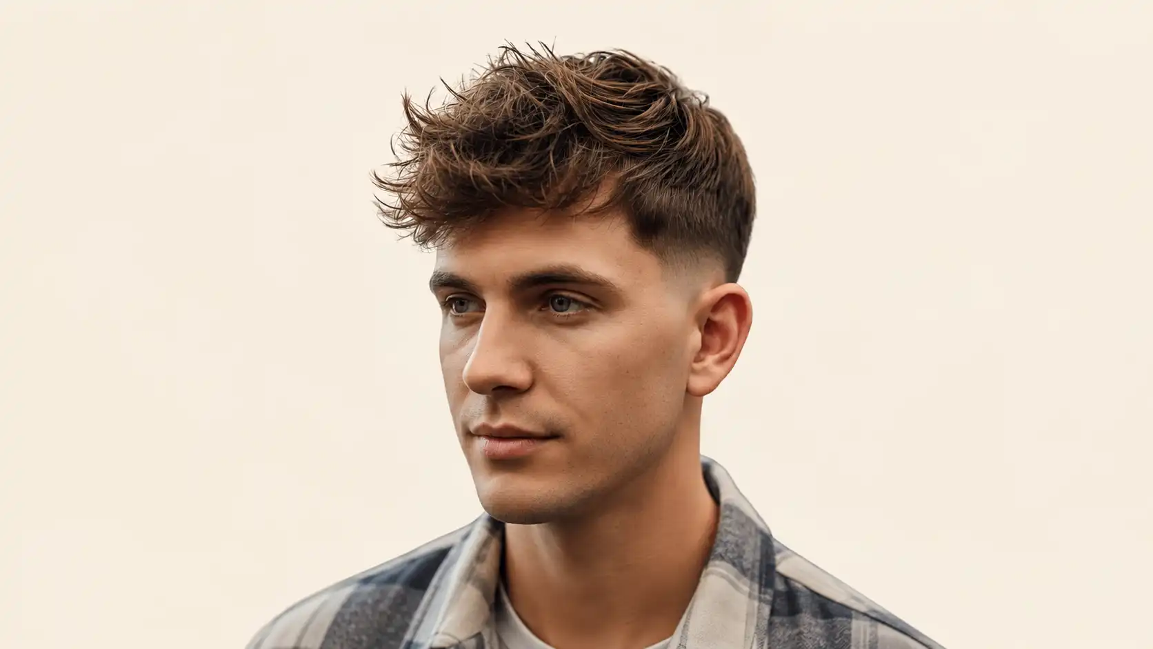 Wavy Quiff with Mid Fade