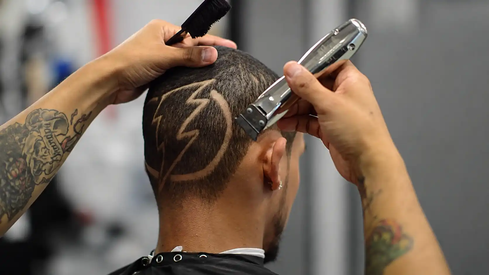Zig Zag and Lightning Bolt Hairstyle
