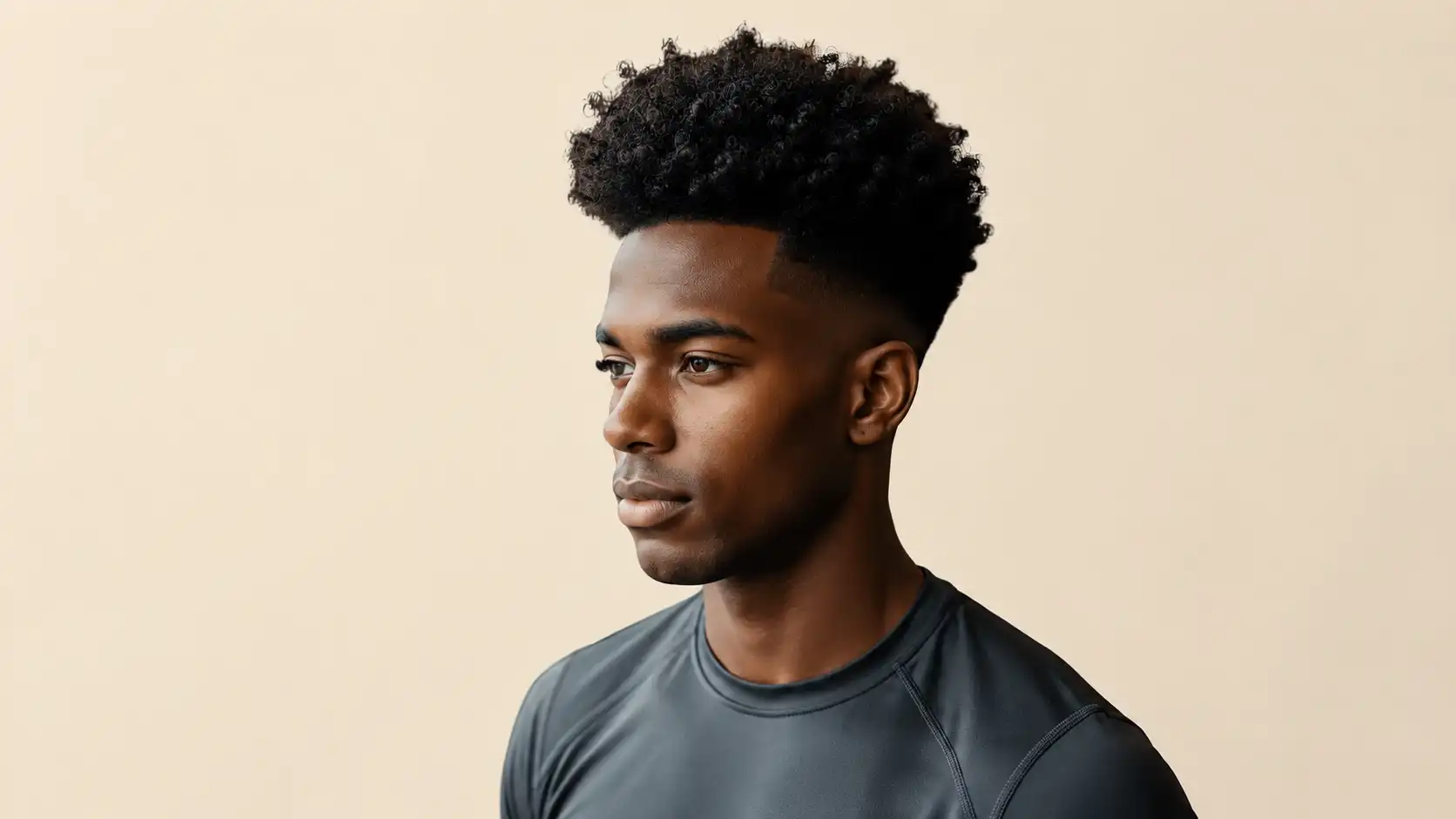 messy mens haircut short sides long top