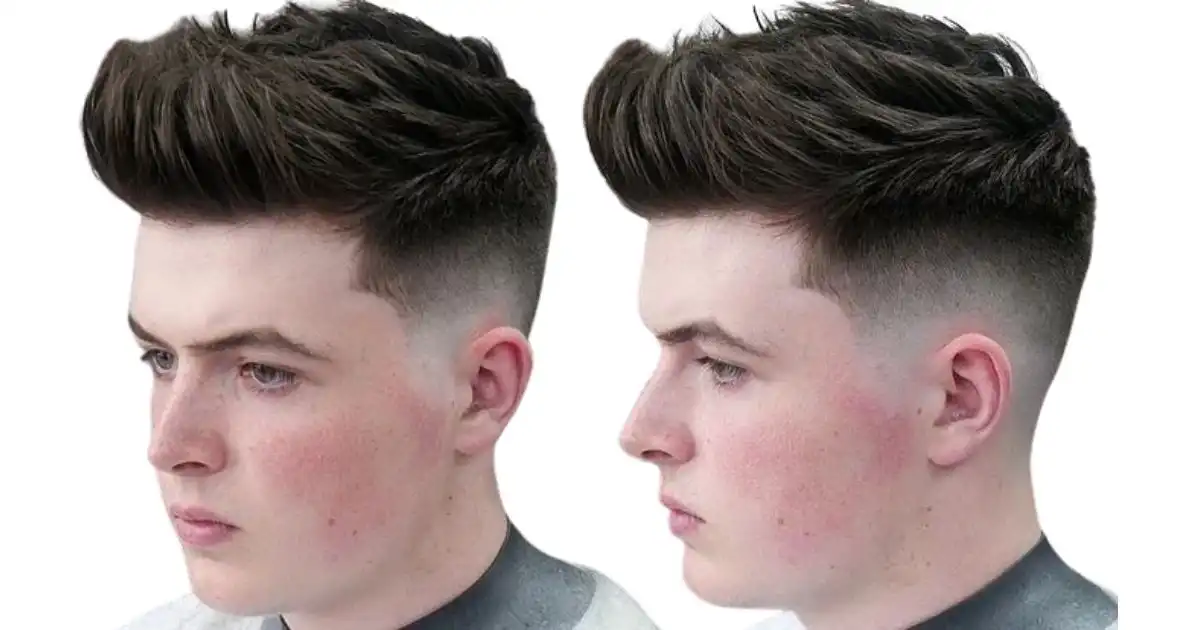 Burst Fade with Quiff