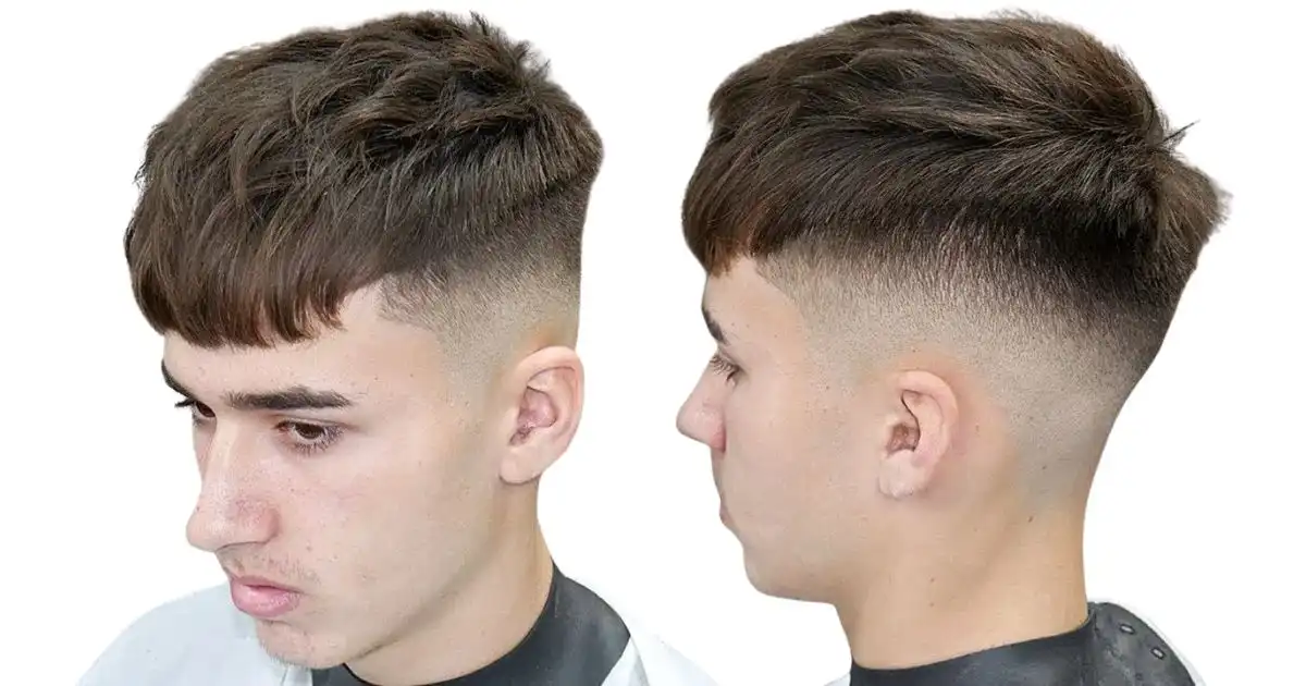 Burst Fade with Textured Crop