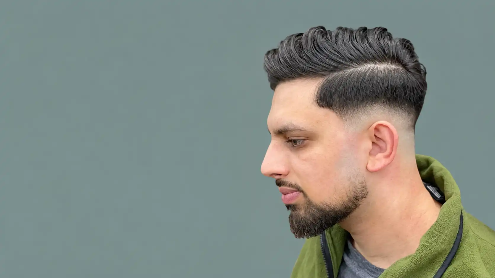 Low Fade with Comb Over