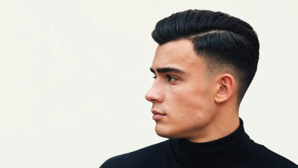 Low Fade with Side Part