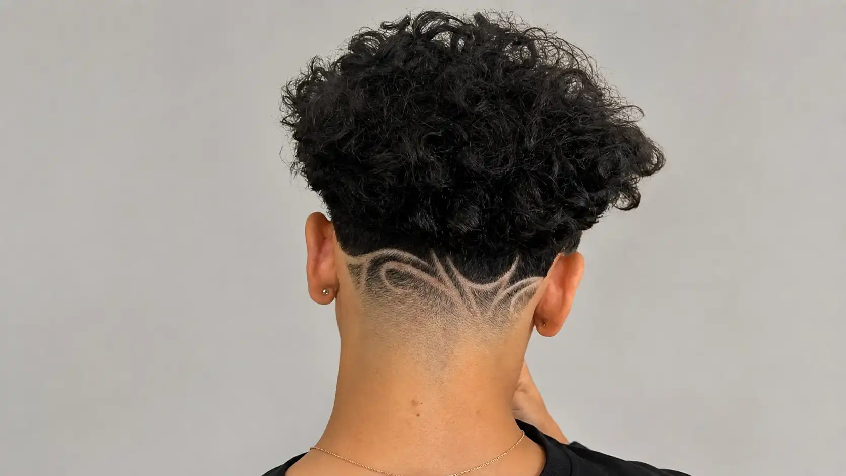 Low Taper Fade with Design