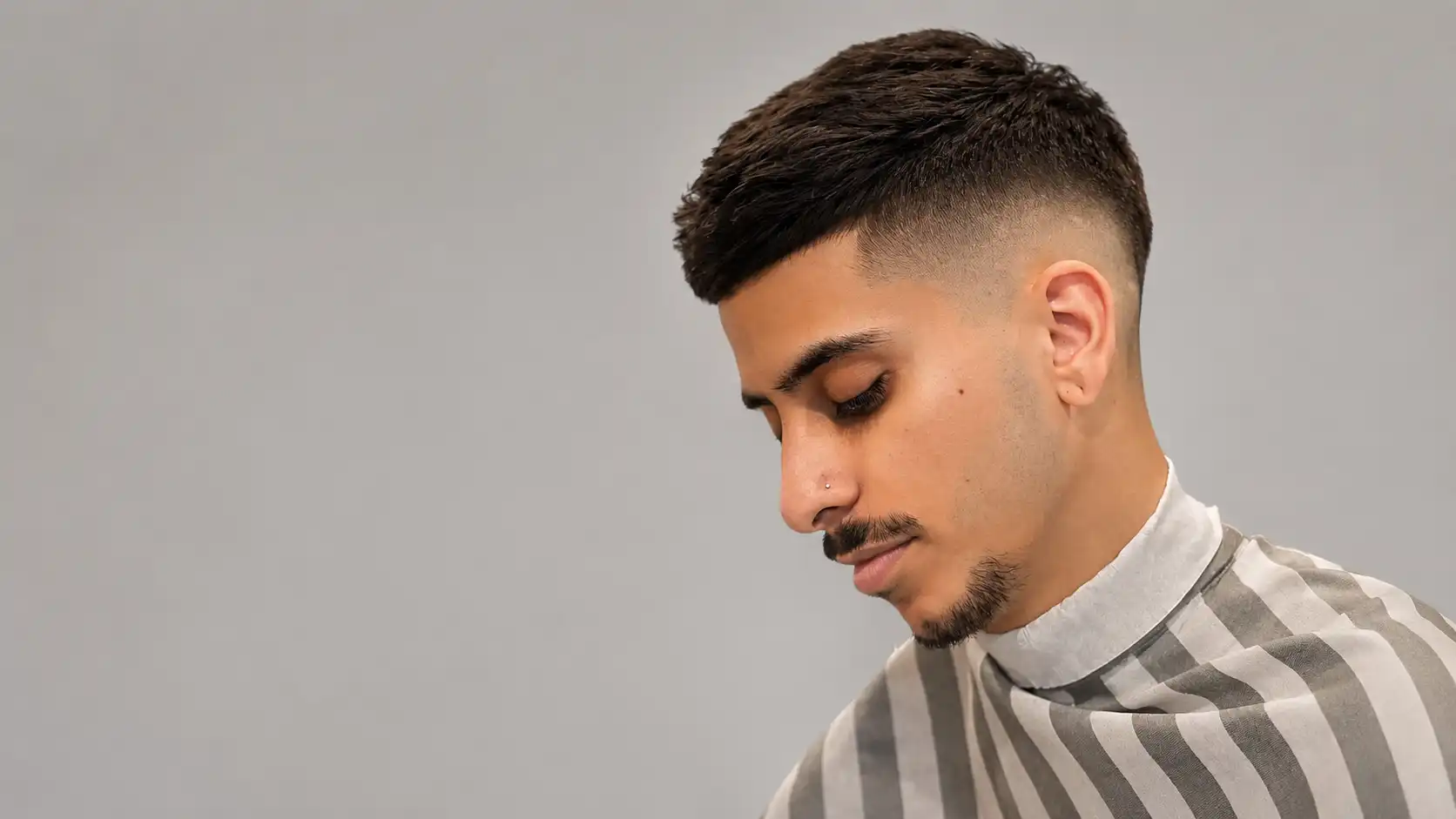 Short Hair with Low Taper Fade