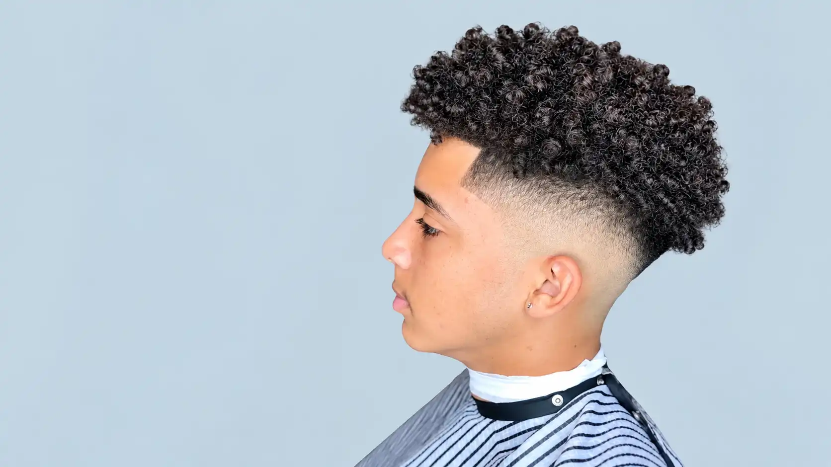Twisted Curls with Fade