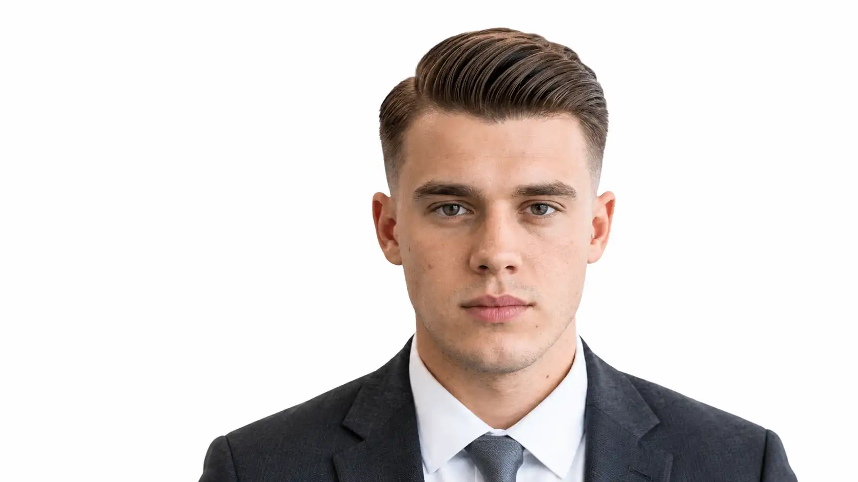 Tapered Comb Over haircut